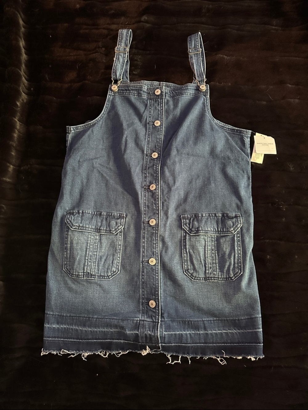 American Eagle Outfitters Denim Button-Front Dress